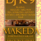 Dj K9 live at Makeda's in New Brunswick